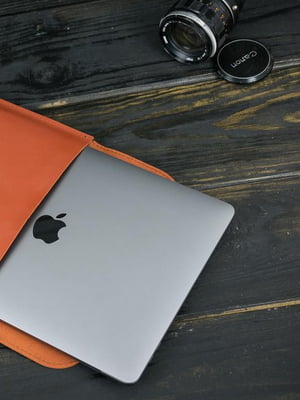 Кожаный коричневый чехол для MacBook | 6798978