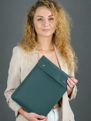 Кожаный зеленый чехол для MacBook | 6798986