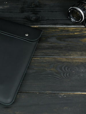 Кожаный черный чехол для MacBook | 6798993
