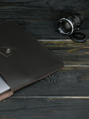 Шкіряний коричневий чохол для MacBook | 6798996