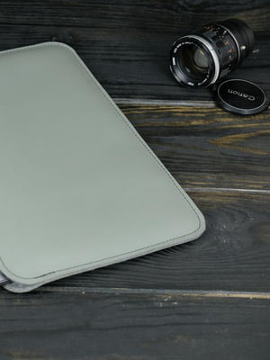 Кожаный серый чехол для MacBook | 6799070