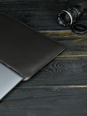 Кожаный коричневый чехол для MacBook | 6799083