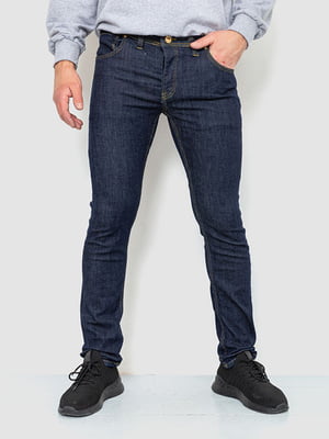 Синие классические джинсы с карманами | 6759267