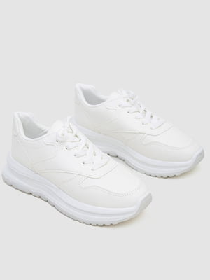 Кросівки білі на щільній підошві | 6801363