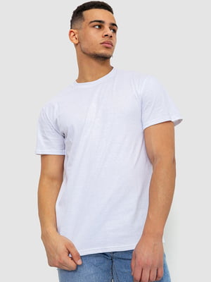Базова бавовняна футболка білого кольору | 6801414