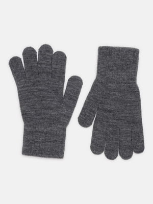 Серые перчатки с мягкими манжетами | 6801805