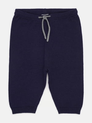 Темно-синие мягкие брюки | 6801972