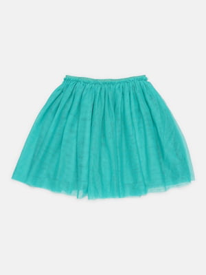 Пышная зеленая юбка с блестками и подкладкой | 6802085