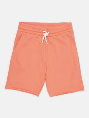 Хлопковые оранжевые шорты с карманами | 6802120