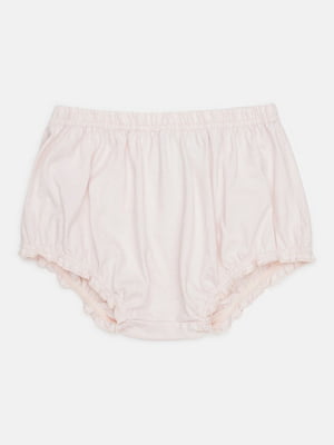 Короткие хлопковые шорты светло-розового цвета | 6802159