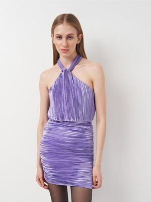 Фиолетовое платье с открытой спиной | 6802342