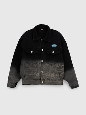 Джинсова чорно-сіра куртка  | 6803392