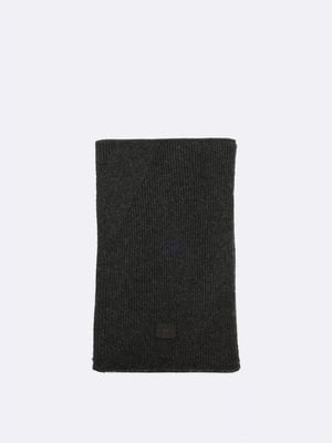 Вязаный шарф темно-серый | 6804443
