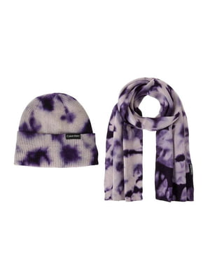 Комплект фіолетовий: шапка та шарф | 6804473