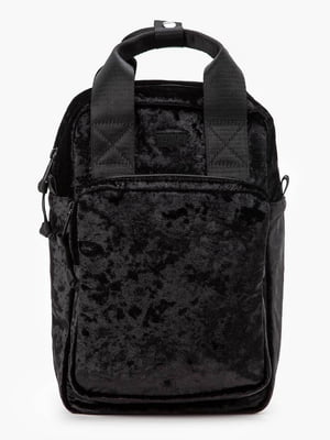 Рюкзак з м`якого оксамиту чорний | 6804814