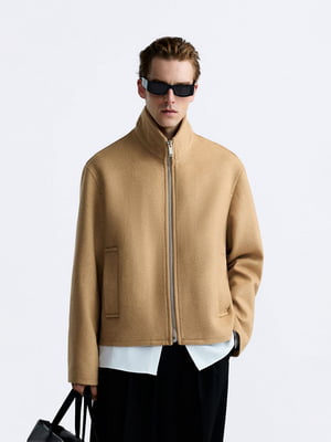 Куртка мягкая теплая коричневого цвета | 6804350
