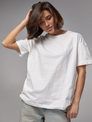 Біла футболка з вишивкою Ami Paris | 6806234