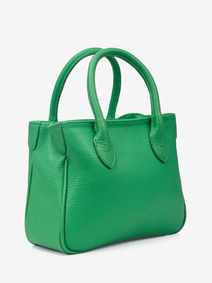 Зелена шкіряна сумка крос-боді | 6808466