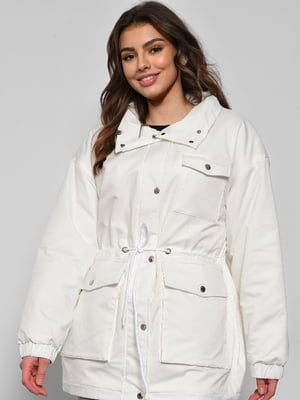 Куртка демісезонна білого кольору | 6808720