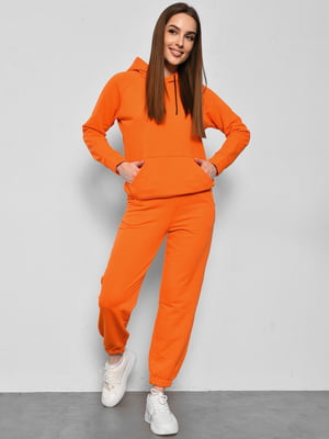 Спортивний костюм помаранчевого кольору: худі і джогери | 6808822
