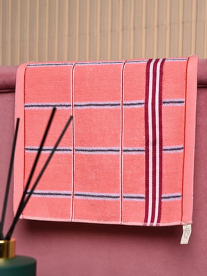 Серветка кухонна махрова рожевого кольору | 6809200