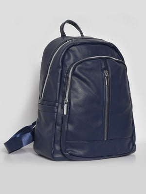 Рюкзак з екошкіри синього кольору | 6809284