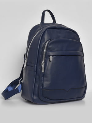 Рюкзак з екошкіри синього кольору | 6809285
