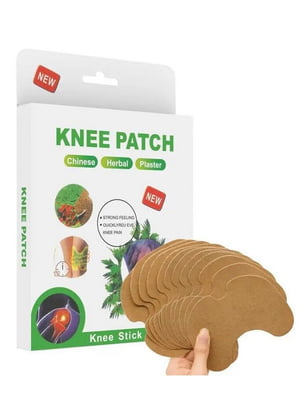 Знеболюючий пластир для коліна з екстрактом полину Knee Patch 10 шт | 6809403