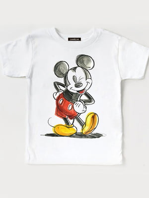 Футболка біла Vintage Mickey Style | 6809661