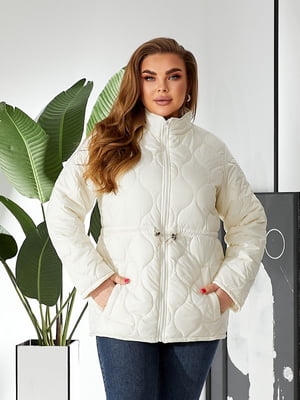 Стьобана молочна куртка в стилі Zara | 6809968