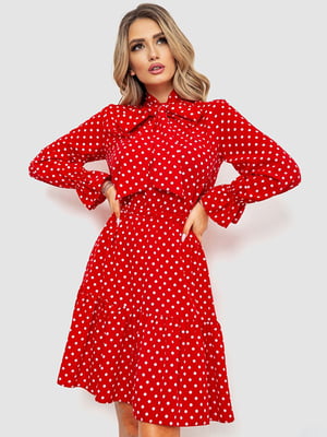 Червона сукня в горошок | 6810462