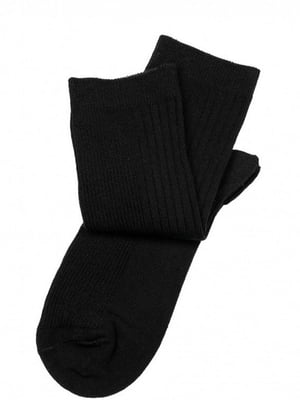 Чорні шкарпетки з високими манжетами | 6810656