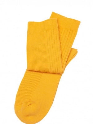 Жовті шкарпетки з високими манжетами | 6810658