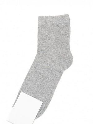 Сірі однотонні шкарпетки | 6810799