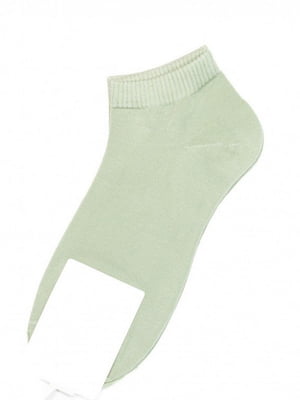 Низькі шкарпетки із бавовни кольору хакі | 6810832