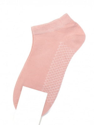 Рожеві фактурні низькі шкарпетки | 6810840