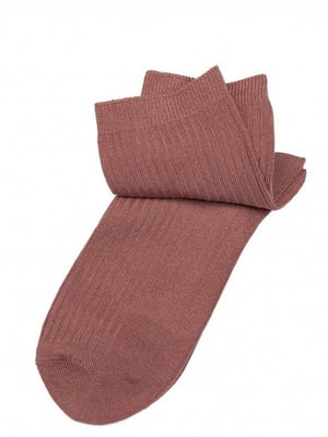 Високі шкарпетки з бавовни темно-рожевого кольору | 6810852