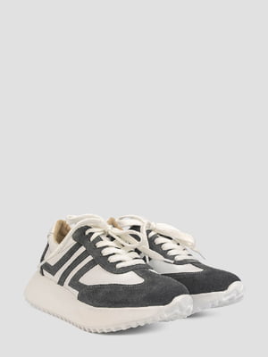 Білі кросівки із натуральних матеріалів | 6812089