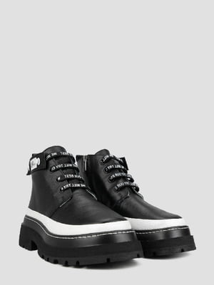 Чорні шкіряні черевики | 6812097