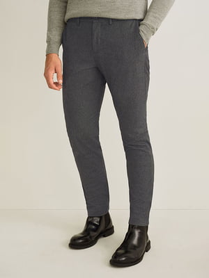 Класичні темно-сірі штани прямого фасону | 6811469