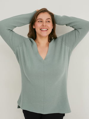 Пуловер вільного крою фісташкового кольору | 6811737
