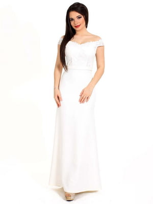 Вечірня сукня дизайнерська біла | 6764735