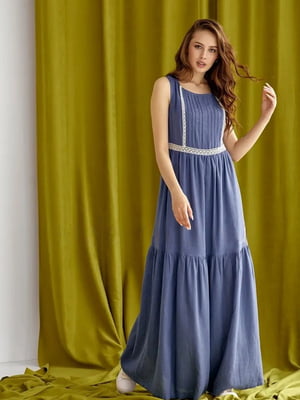 Сукня лляна синя “Кейкіра” | 6765345