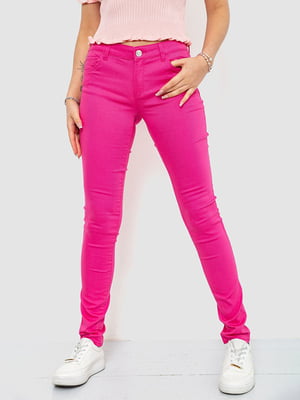 Розовые зауженные брюки | 6810265
