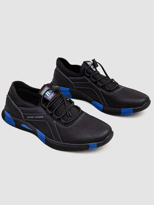 Черные кроссовки на шнуровке | 6810385
