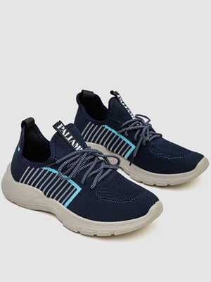 Синие текстильные кроссовки | 6810388
