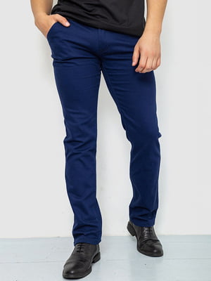 Синие повседневные брюки с карманами | 6812501