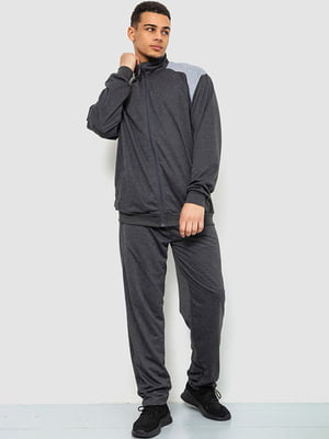 Темно-сірий спортивний костюм: кофта та штани | 6812591