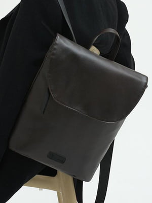 Коричневий рюкзак з лаконічним дизайном | 6812156