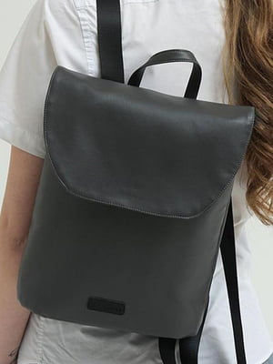 Сірий рюкзак з лаконічним дизайном | 6812158